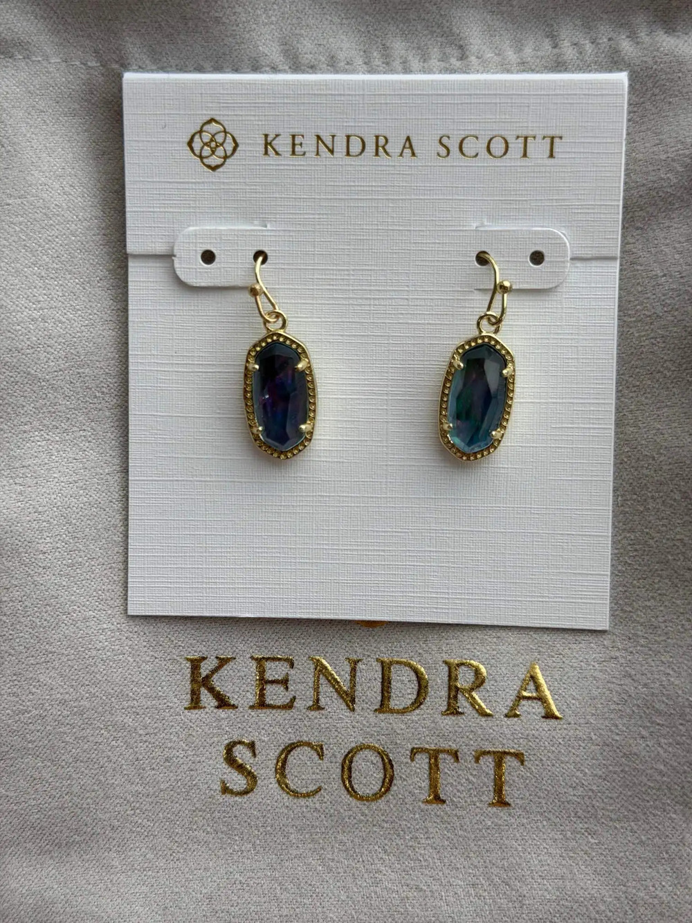 Kendra Scott Blue Teardrop Earrings